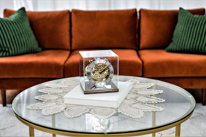 Tischuhr Nussbaum 4/4 Westminster - Hermle Modell: 23052-030340