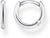 Klassische Kreole aus 925 Sterlingsilber mit rundem Ring und kleinem Kugelverschluss
