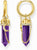 Kreolen mit Amethyst Anhänger und Kette - Thomas Sabo Modell: CR722-414-13