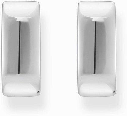 Silberfarbene Kreolen, Mit eckiger Form und minimalistischem Design - Thomas Sabo Modell: CR744-001-21