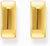 Goldfarbene Kreolen, Mit eckiger Form und minimalistischem Design - Thomas Sabo Modell: CR744-413-39