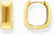 Goldfarbene Kreolen, Mit eckiger Form und minimalistischem Design - Thomas Sabo Modell: CR744-413-39