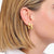 Goldfarbene Kreolen, Mit eckiger Form und minimalistischem Design - Thomas Sabo Modell: CR744-413-39
