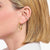 Goldfarbene, klassische Kreolen, mit abgerundeter, etwas breiterer Form - Thomas Sabo Modell: CR745-001-21