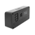 Digitaler Funkwecker in Schwarz von der Seite mit Muster und Tasten