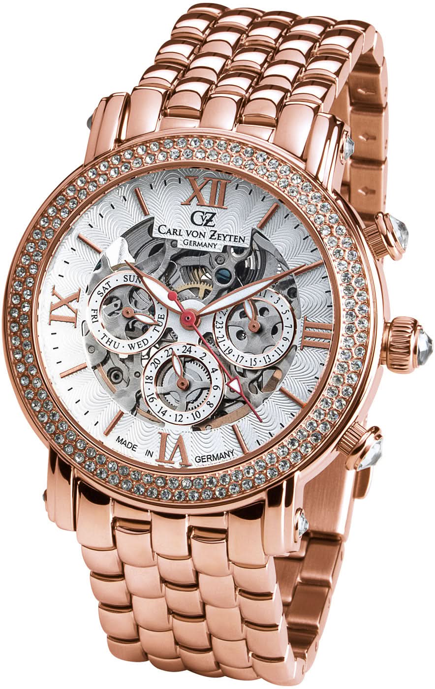 Carl von Zeyten Kniebis CvZ0062RWM Damenuhr • Offene Unruh