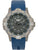Traser Herrenarmbanduhr mit blauem Band, grauem Gehäuse und schwarzem Zifferblatt Datumsanzeige