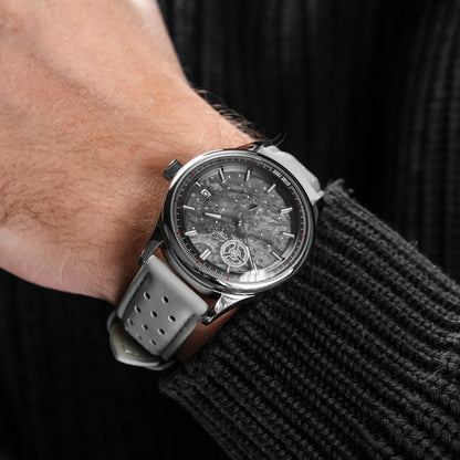 Holzkern DS9 HOLZKERN-DS9 Uhr • Einzigartiges Marmor-Zifferblatt • Lumineszierende Zeiger