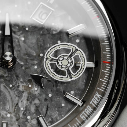 Holzkern DS9 HOLZKERN-DS9 Uhr • Einzigartiges Marmor-Zifferblatt • Lumineszierende Zeiger