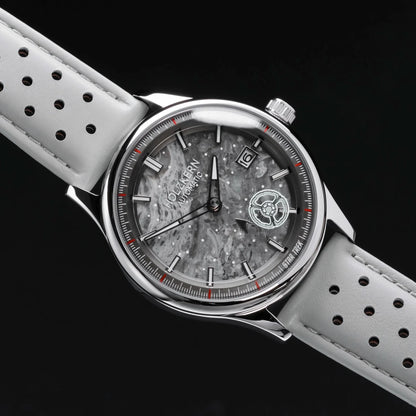 Holzkern DS9 HOLZKERN-DS9 Uhr • Einzigartiges Marmor-Zifferblatt • Lumineszierende Zeiger