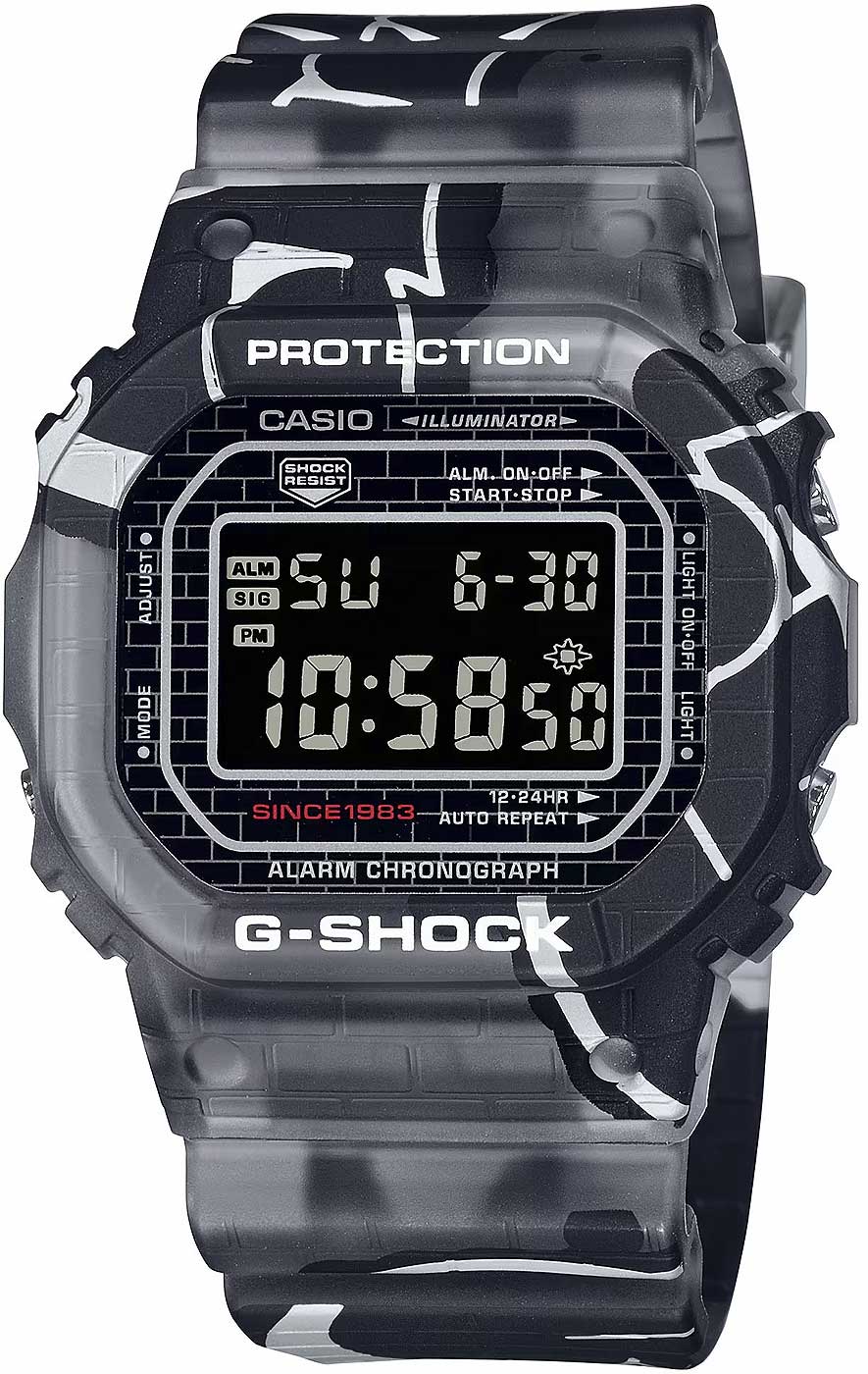 Casio G-Shock Street Spirit DW-5000SS-1 Herren Uhr • Robustes Quarzwerk • 20 Bar Wasserdicht