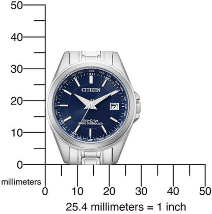 Citizen Funkuhren EC1180-81L Uhr • Eco-Drive Solarantrieb • Super Titanium