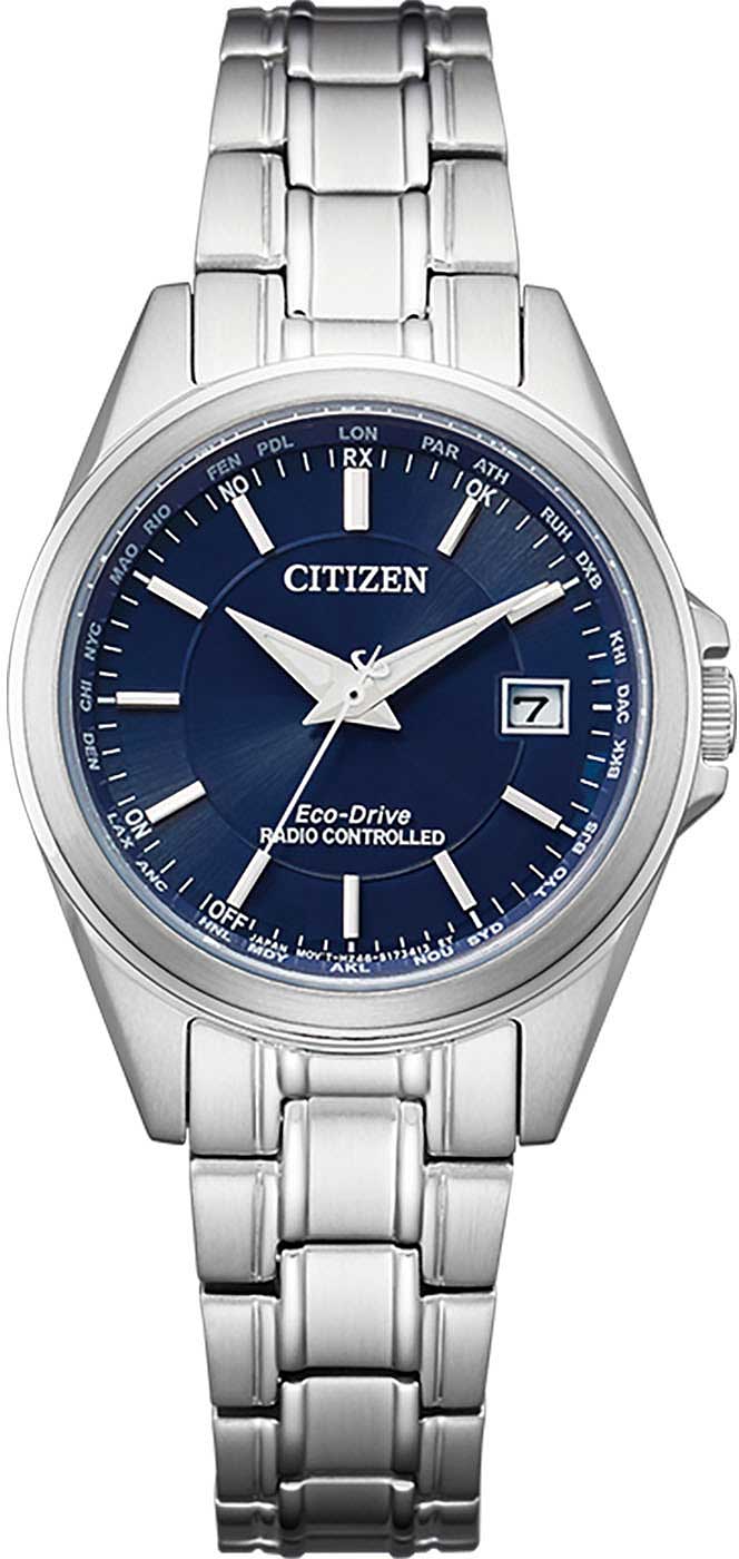 Citizen Funkuhren EC1180-81L Uhr • Eco-Drive Solarantrieb • Super Titanium