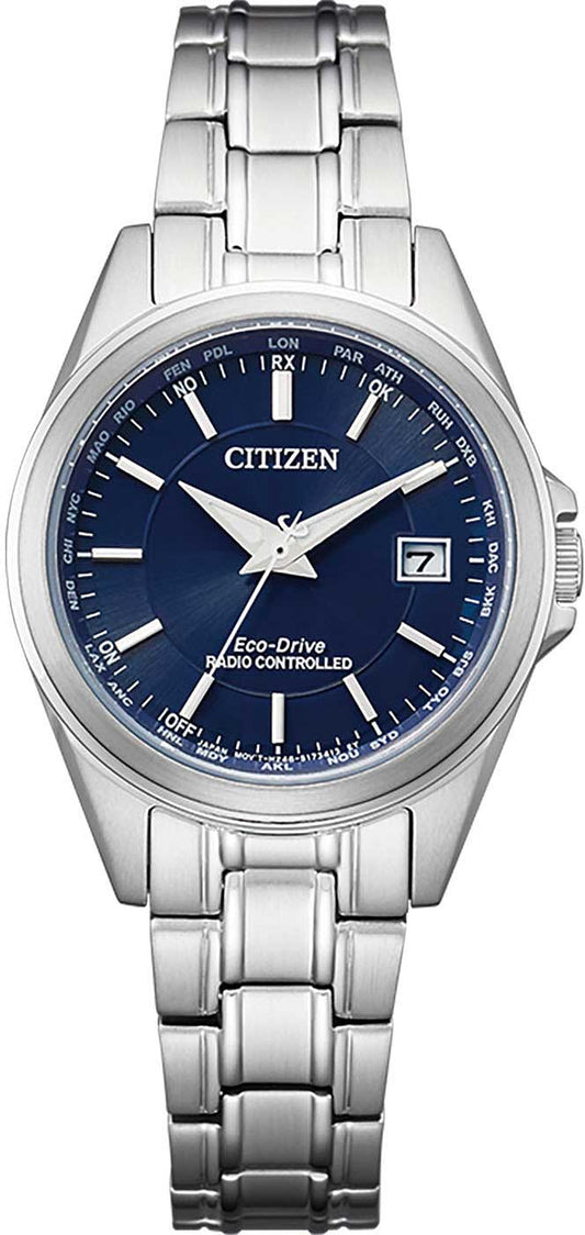 Citizen Funkuhren EC1180-81L Uhr • Eco-Drive Solarantrieb • Super Titanium