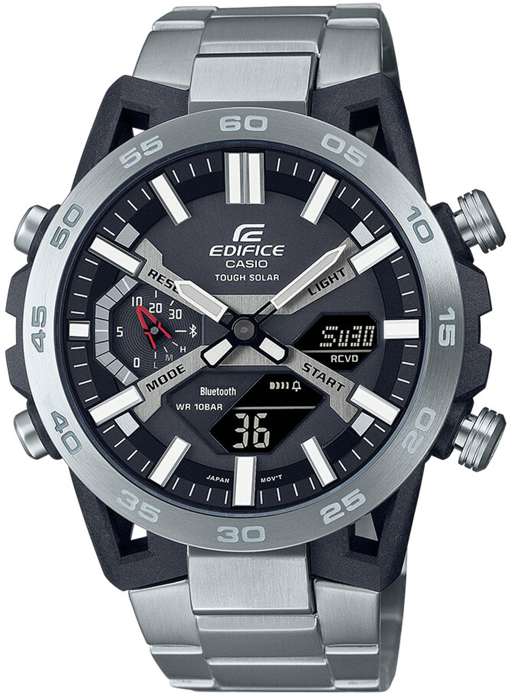 Casio Edifice ECB-2000D-1AEF Herren Uhr • Tough Solar • Bluetooth Konnektivität
