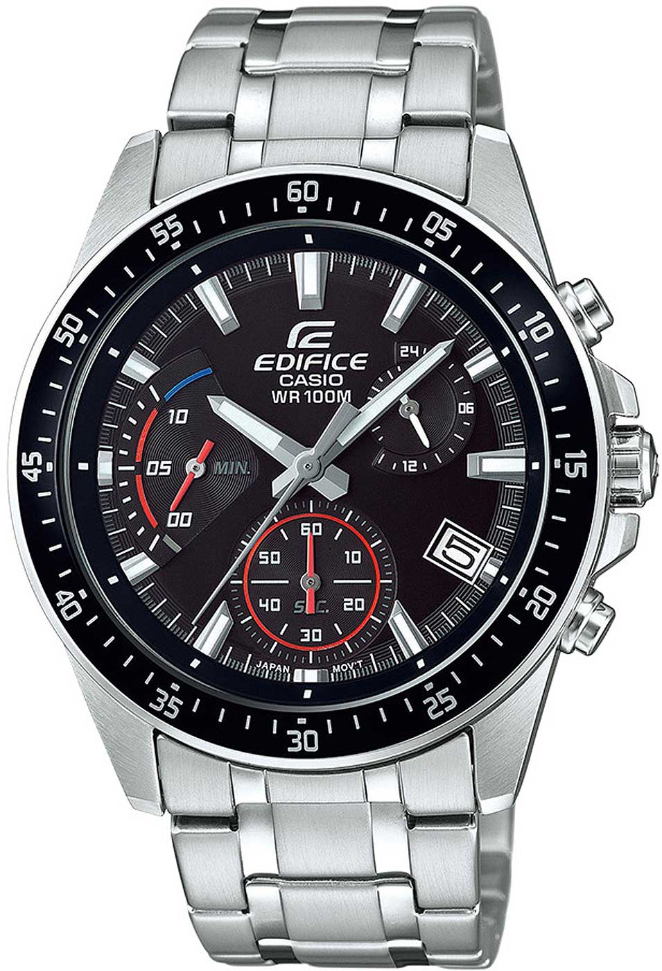 Casio Edifice EFV-540D-1AVUEF Herren Uhr • Quarz Uhrwerk • Edelstahl Armband