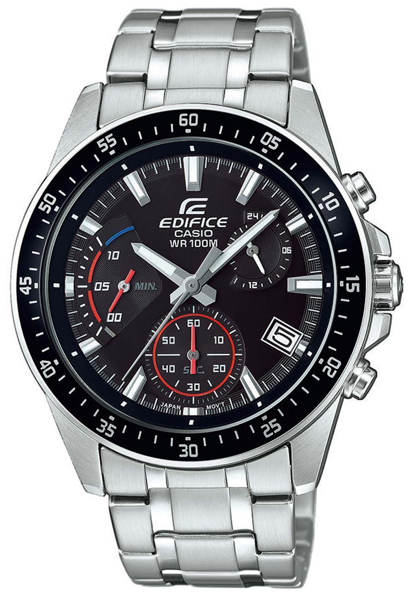 Casio Edifice EFV-540D-1AVUEF Herren Uhr • Quarz Uhrwerk • Edelstahl Armband