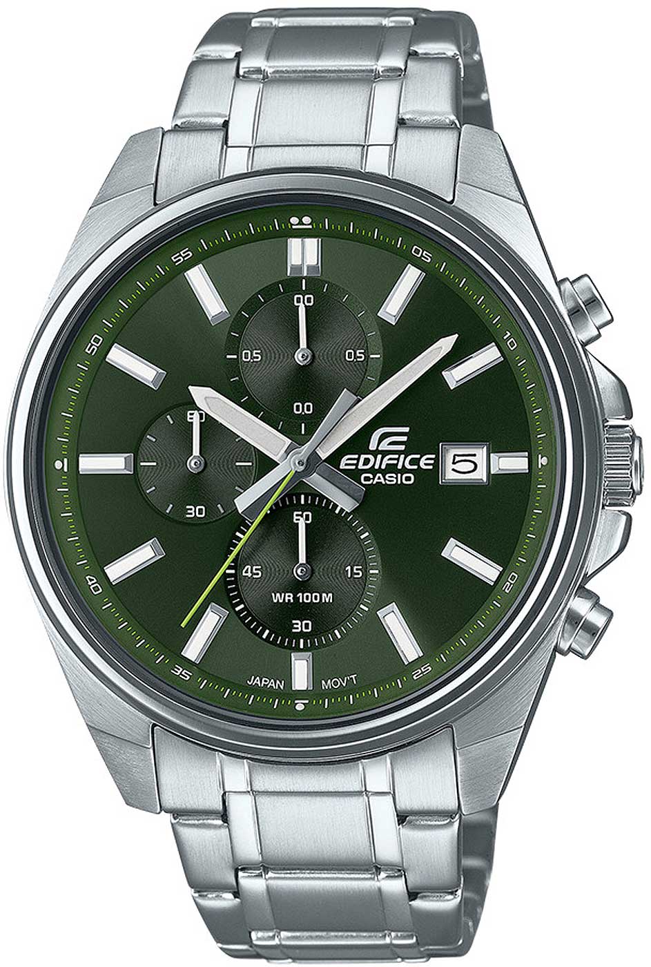 Casio Edifice EFV-610D-3CVUEF Herren Uhr • Präziser Chronograph • Mineralglas