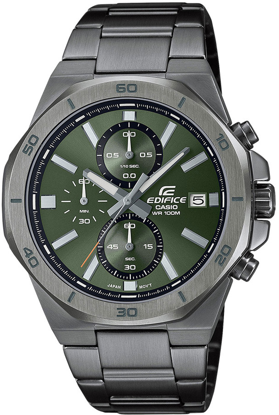 Casio Edifice EFV-640DC-3AV Herren Uhr • Chronograph • Edelstahl