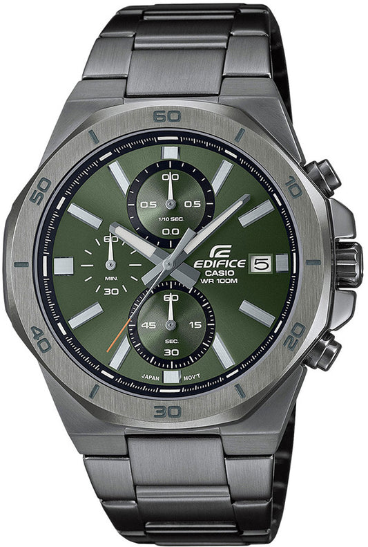 Casio Edifice EFV-640DC-3AV Herren Uhr • Chronograph • Edelstahl