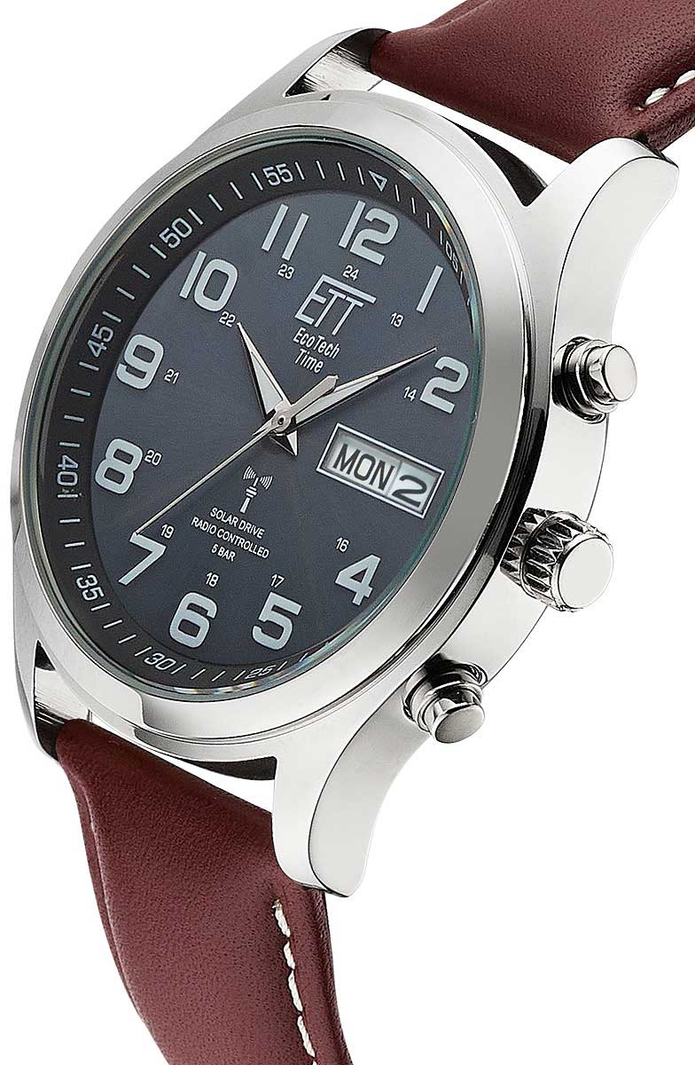 Herrenuhr mit Funk-Solaruhrwerk - Eco Tech Time Modell: EGS-11251-22L