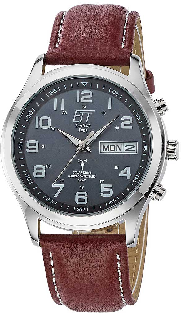 Herrenuhr mit Funk-Solaruhrwerk - Eco Tech Time Modell: EGS-11251-22L