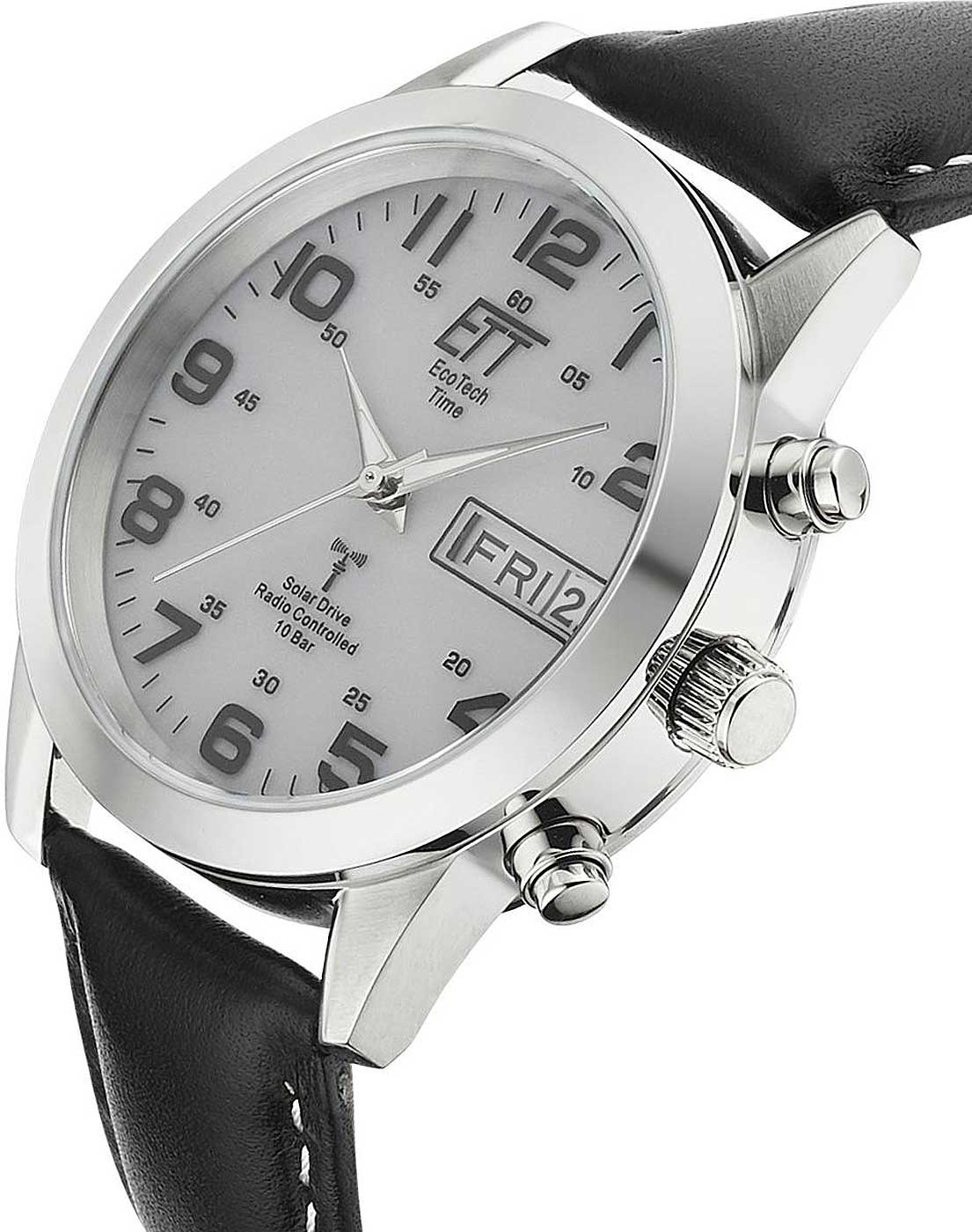 Herrenuhr mit Funk-Solaruhrwerk - Eco Tech Time Modell: EGS-11436-12L