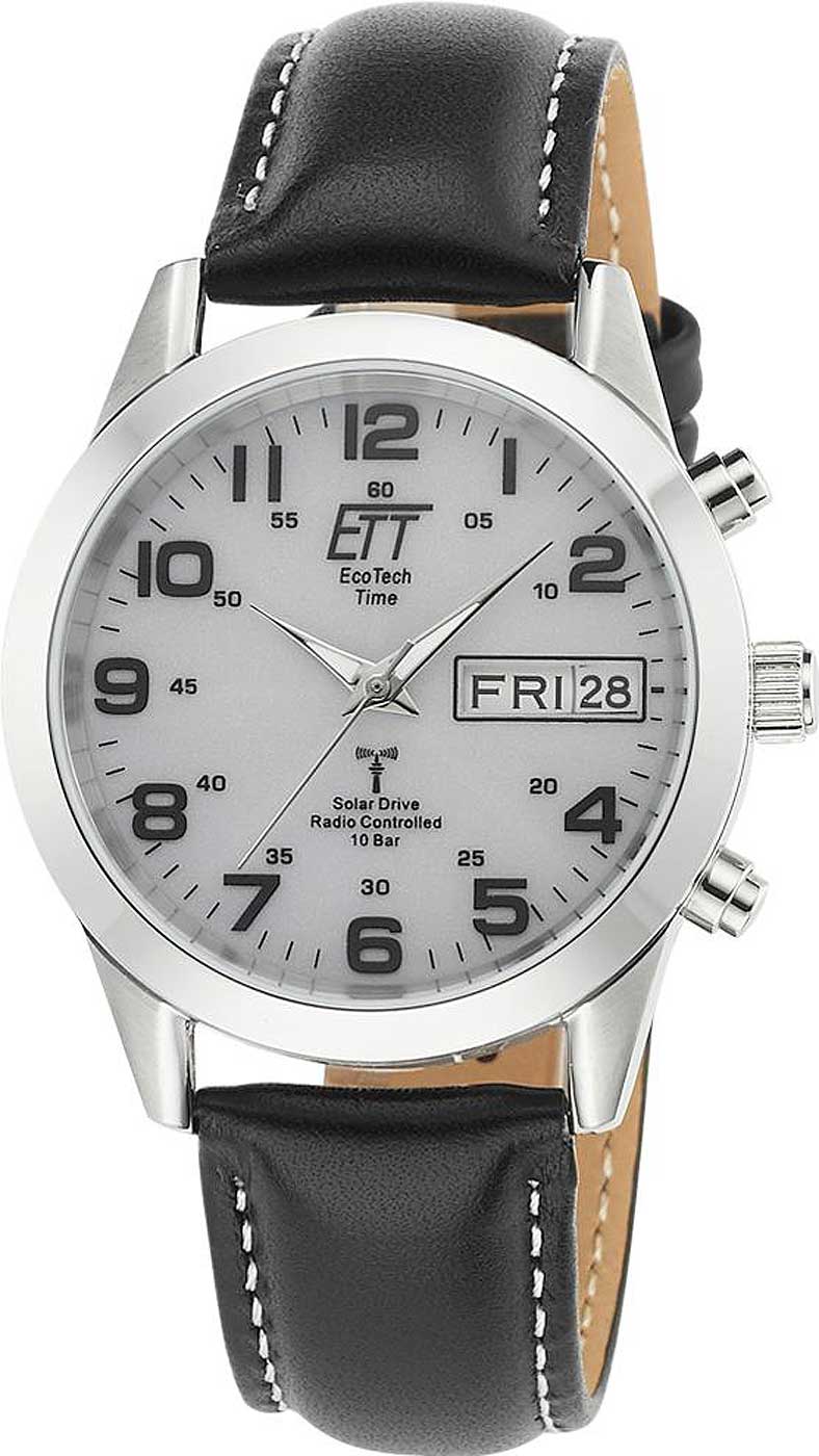 Herrenuhr mit Funk-Solaruhrwerk - Eco Tech Time Modell: EGS-11436-12L