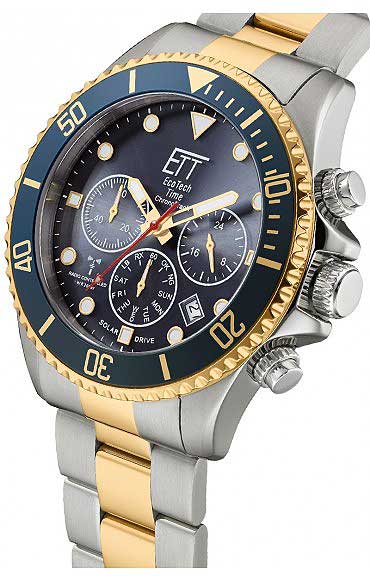 Eco Tech Time Watersports EGS-11609-35M Herren Uhr • Funksolar • Saphirglas