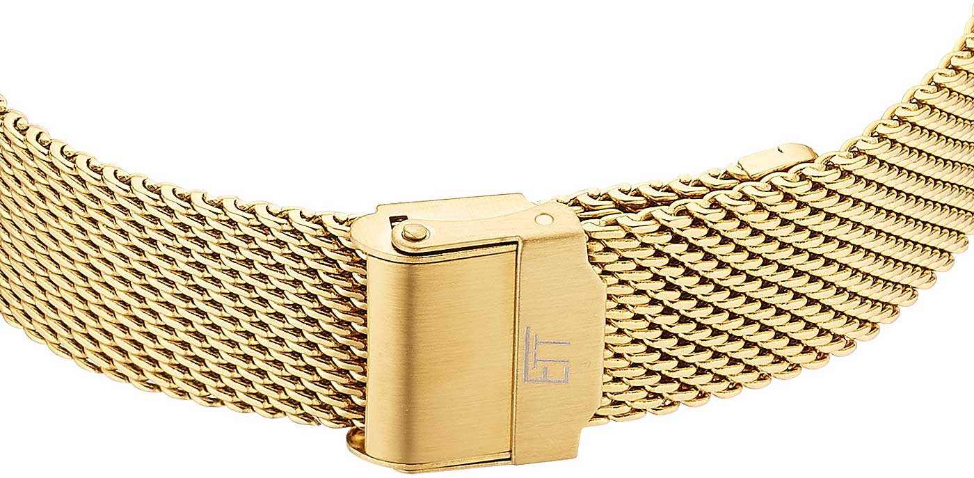 Eco Tech Time Atacama EGS-11623-11MS Herren Uhr • Solar Funk • Edelstahl Gold