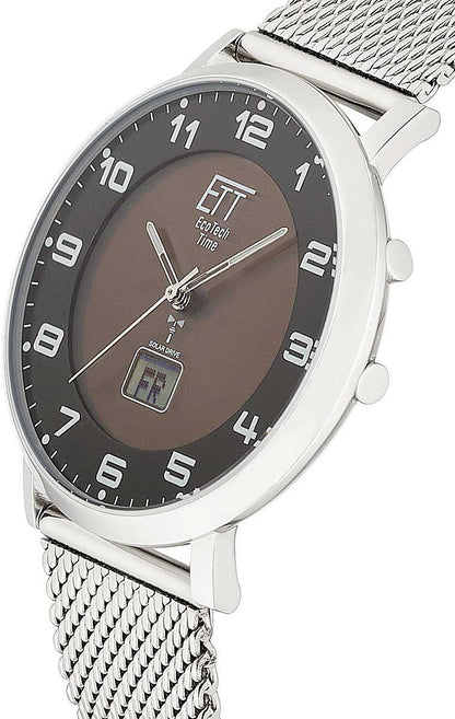 Herrenuhr mit Funk-Solaruhrwerk - Eco Tech Time Modell: EGS-11625-22MS