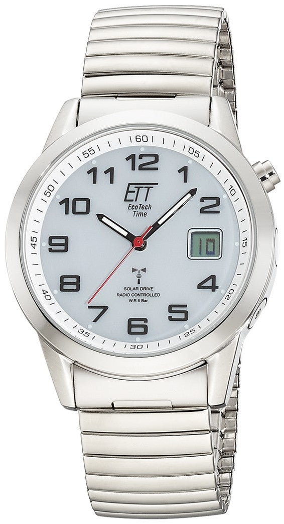 Herren Funk Solar Drive Gobi Edelstahl – ETT Eco Tech Time Modell: EGS-11711-12Z