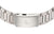Herrenarmbanduhr: Metallgliederarmband mit Schließe, silberfarben