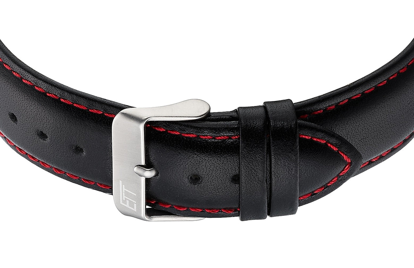 Herrenuhr, Funk-Solar-World-Timer aus Titan - Schwarzes Zifferblatt - Eco Tech Time Modell: EGT-11718-22L