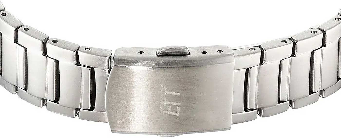 Eco Tech Time Altai ELS-11442-21M Damen Uhr • Funksolar Antrieb • Edelstahl & Mineralglas