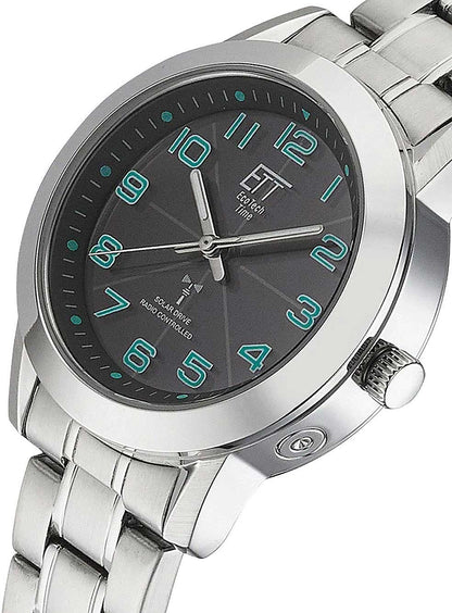 Eco Tech Time Basic ELS-11504-22M Damen Uhr • Funksolar • Edelstahl