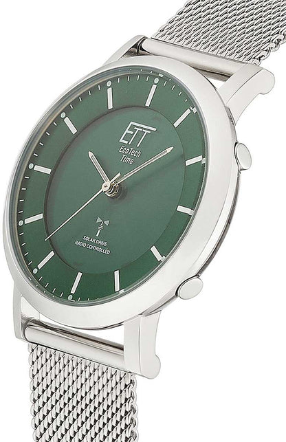 Eco Tech Time Atacama ELS-11618-81MS Damen Uhr • Funksolar • Edelstahl