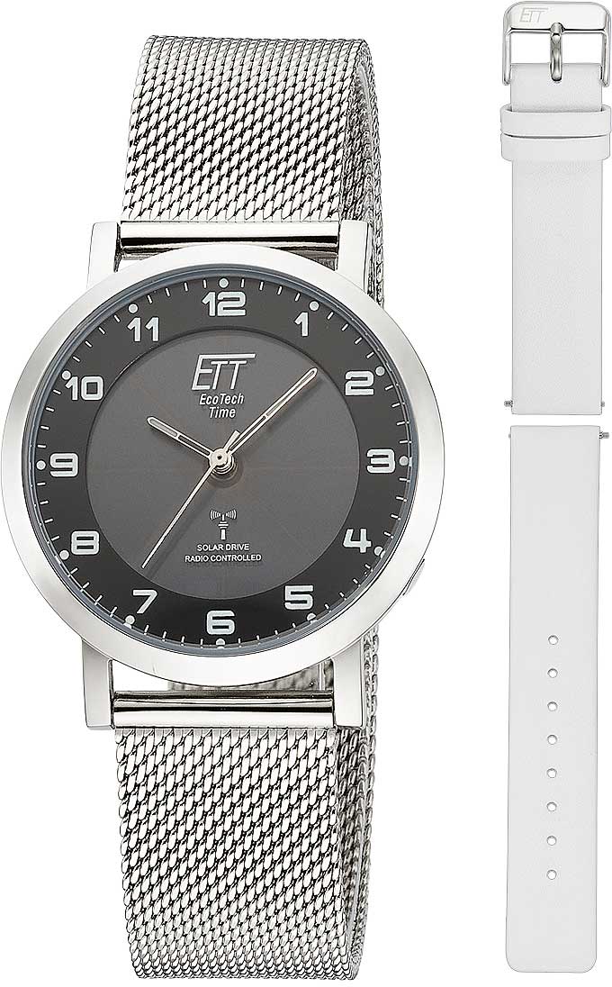 Eco Tech Time Atacama ELS-11625-22MS Damen Uhr • Funksolar • Edelstahl