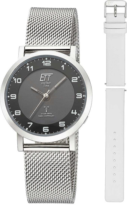 Eco Tech Time Atacama ELS-11625-22MS Damen Uhr • Funksolar • Edelstahl