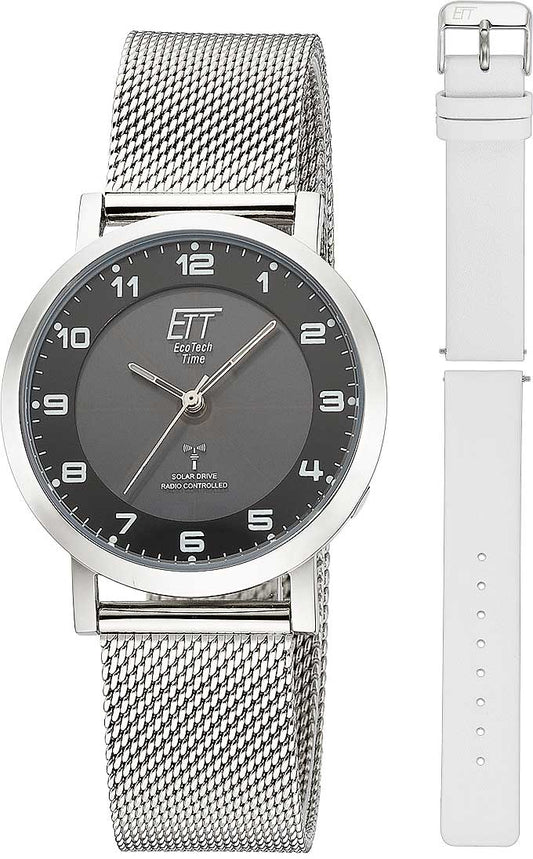 Eco Tech Time Atacama ELS-11625-22MS Damen Uhr • Funksolar • Edelstahl