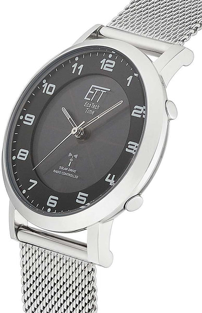Eco Tech Time Atacama ELS-11625-22MS Damen Uhr • Funksolar • Edelstahl