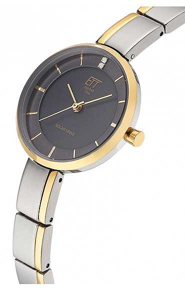 Eco Tech Time Diamond ELS-12151-52M Damen Uhr • Solar • Echte Diamanten