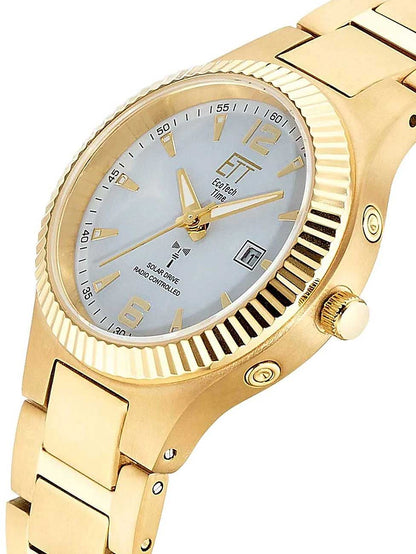 Damenuhr mit Funk-Solaruhrwerk - Eco Tech Time Modell: ELT-11673-12M