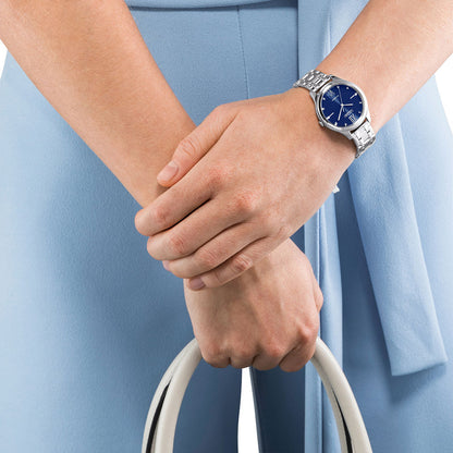 Citizen Elegance EM0500-73L Uhr • Eco-Drive Solarantrieb • Blaues Zifferblatt