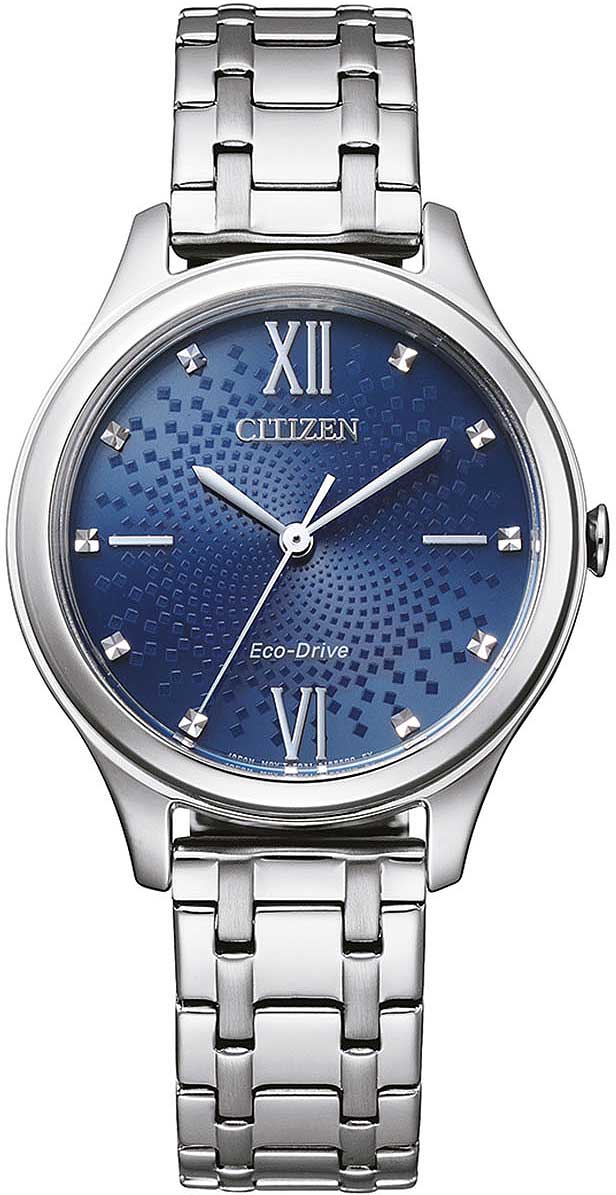 Citizen Elegance EM0500-73L Uhr • Eco-Drive Solarantrieb • Blaues Zifferblatt