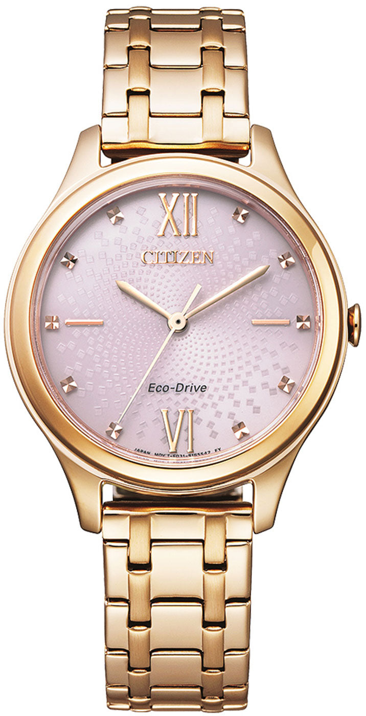 Citizen Elegance EM0503-75X Uhr • Eco-Drive • Roségold Mesh