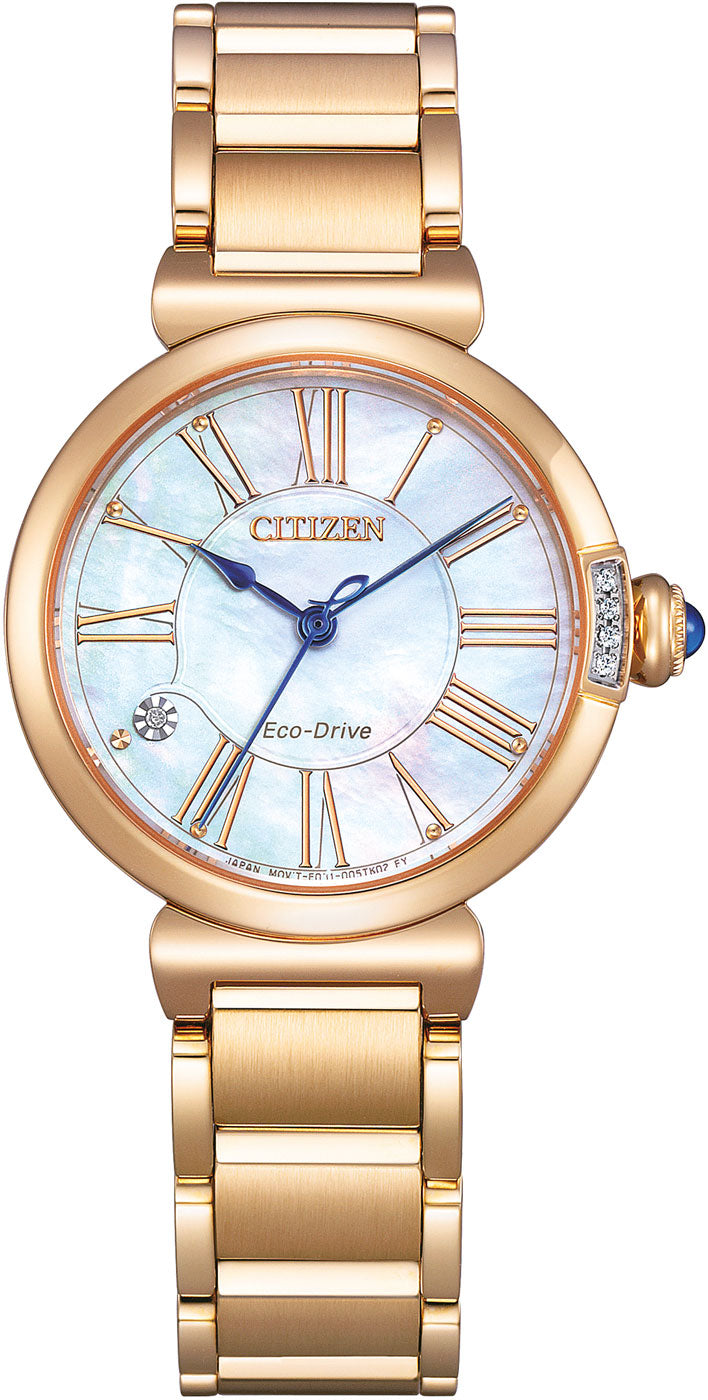 Citizen L EM1063-89D Uhr • Eco-Drive Solarantrieb • Edles Perlmutt