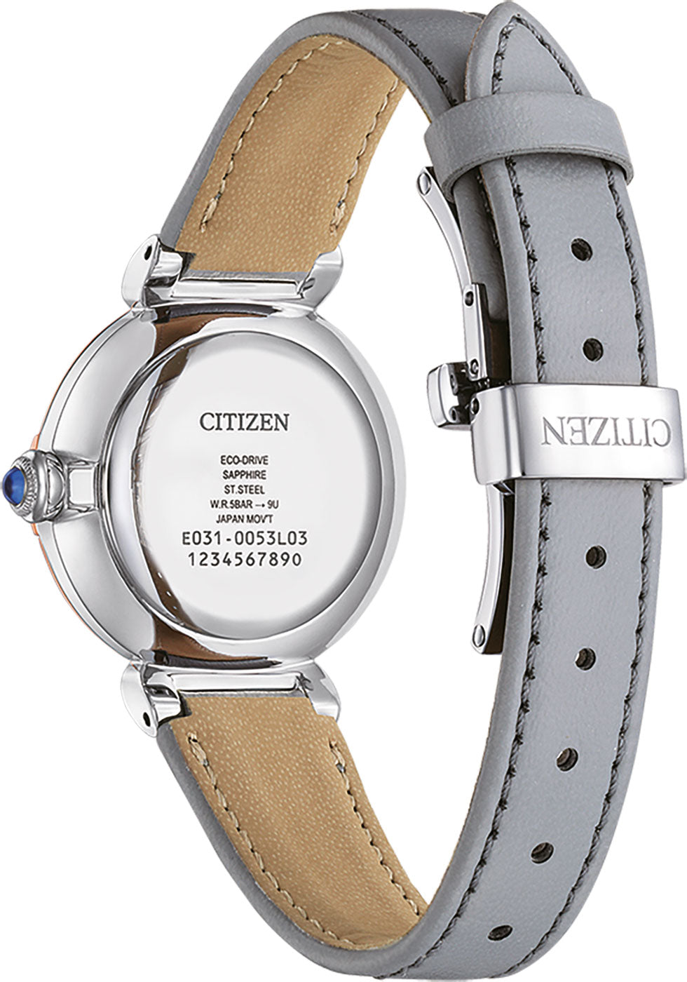 Citizen L EM1074-15D Uhr • Eco-Drive Solarantrieb • Perlmutt-Zifferblatt
