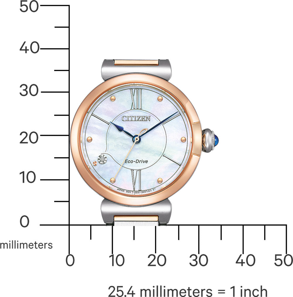 Citizen L EM1074-82D Uhr • Eco-Drive • Saphirglas