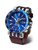 Vostok Europe herrklocka med blå urtavla, GMT och brunt läderarmband